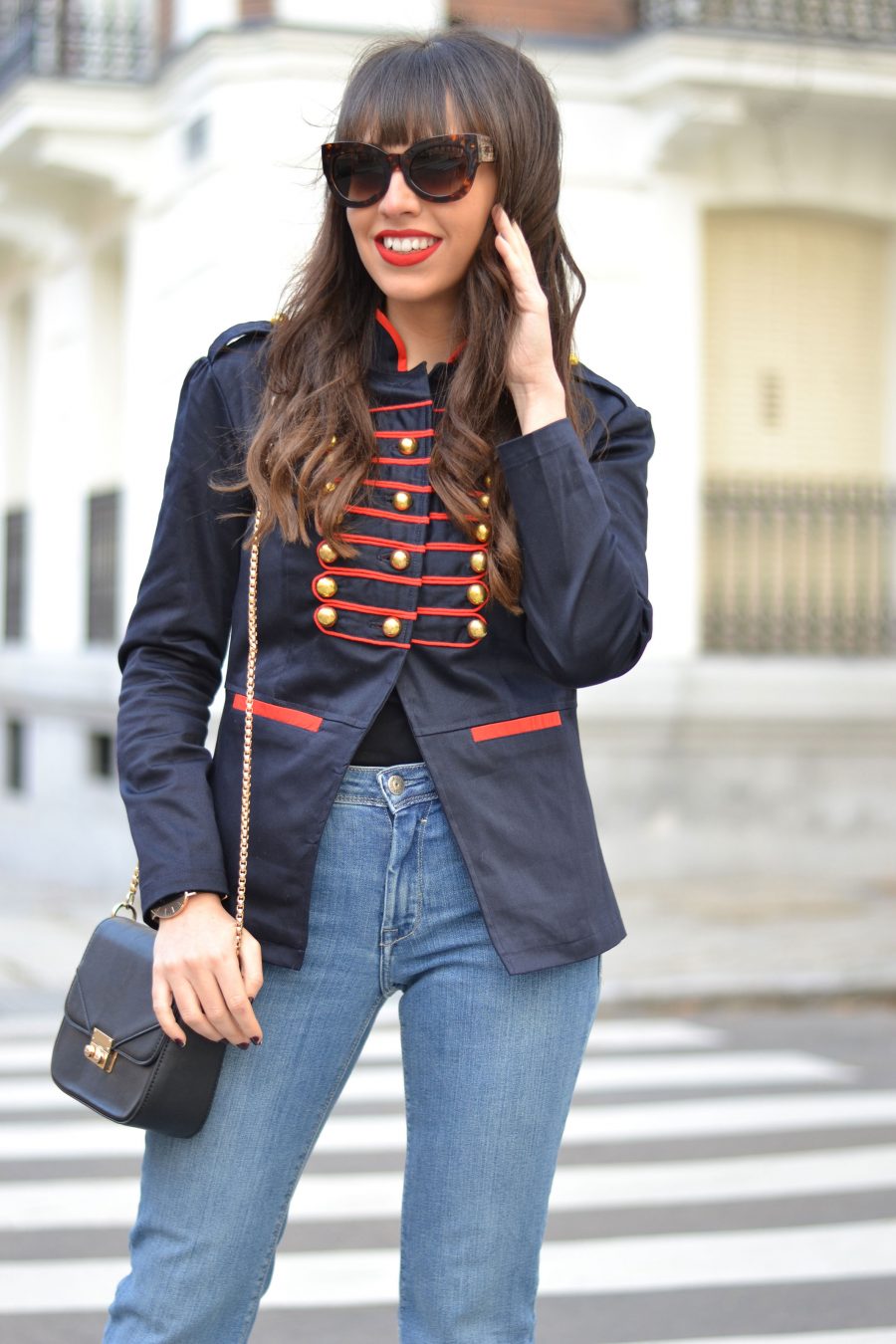 MILITARY JACKET WITH RED TOGGLES Wear Wild