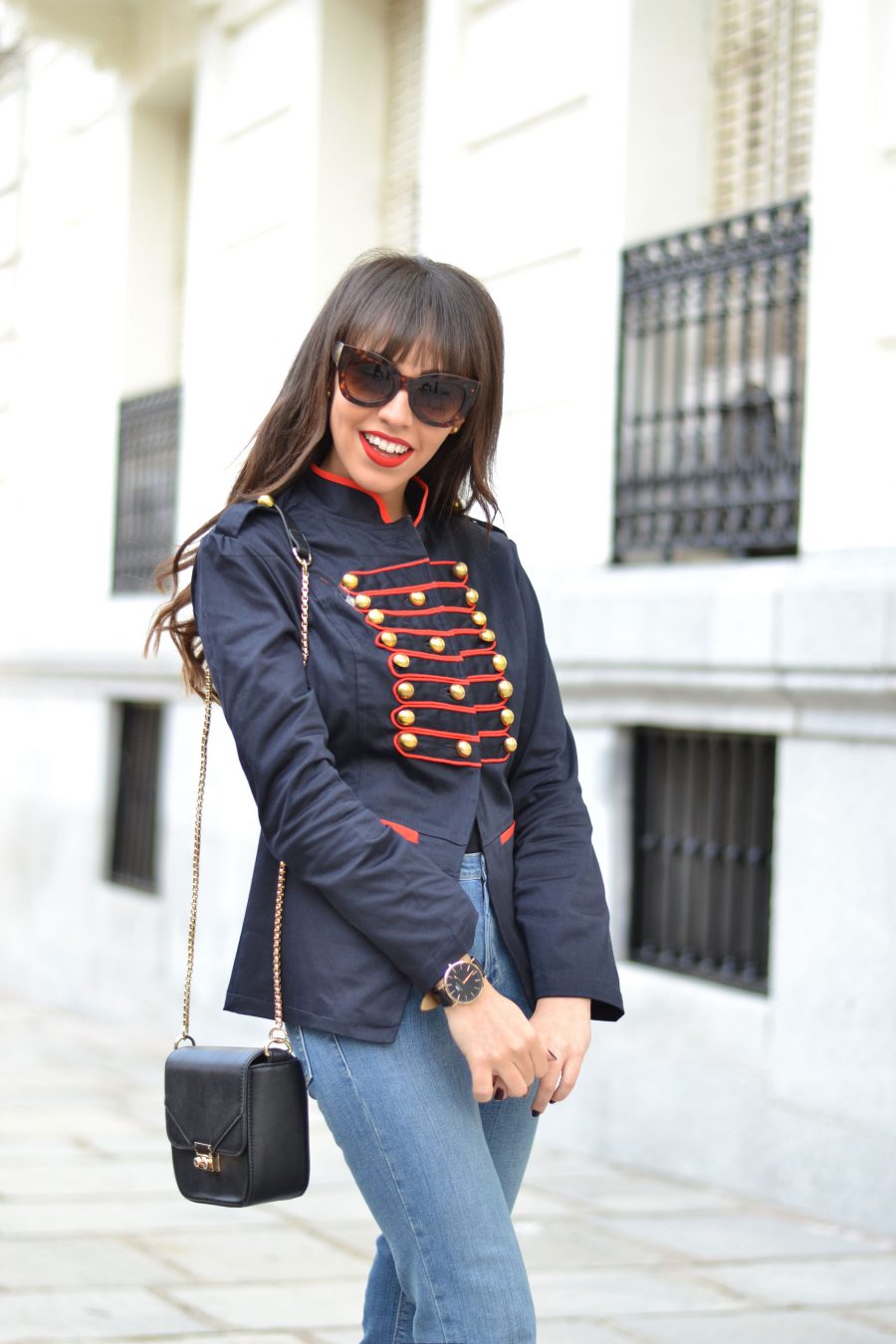 MILITARY JACKET WITH RED TOGGLES Wear Wild