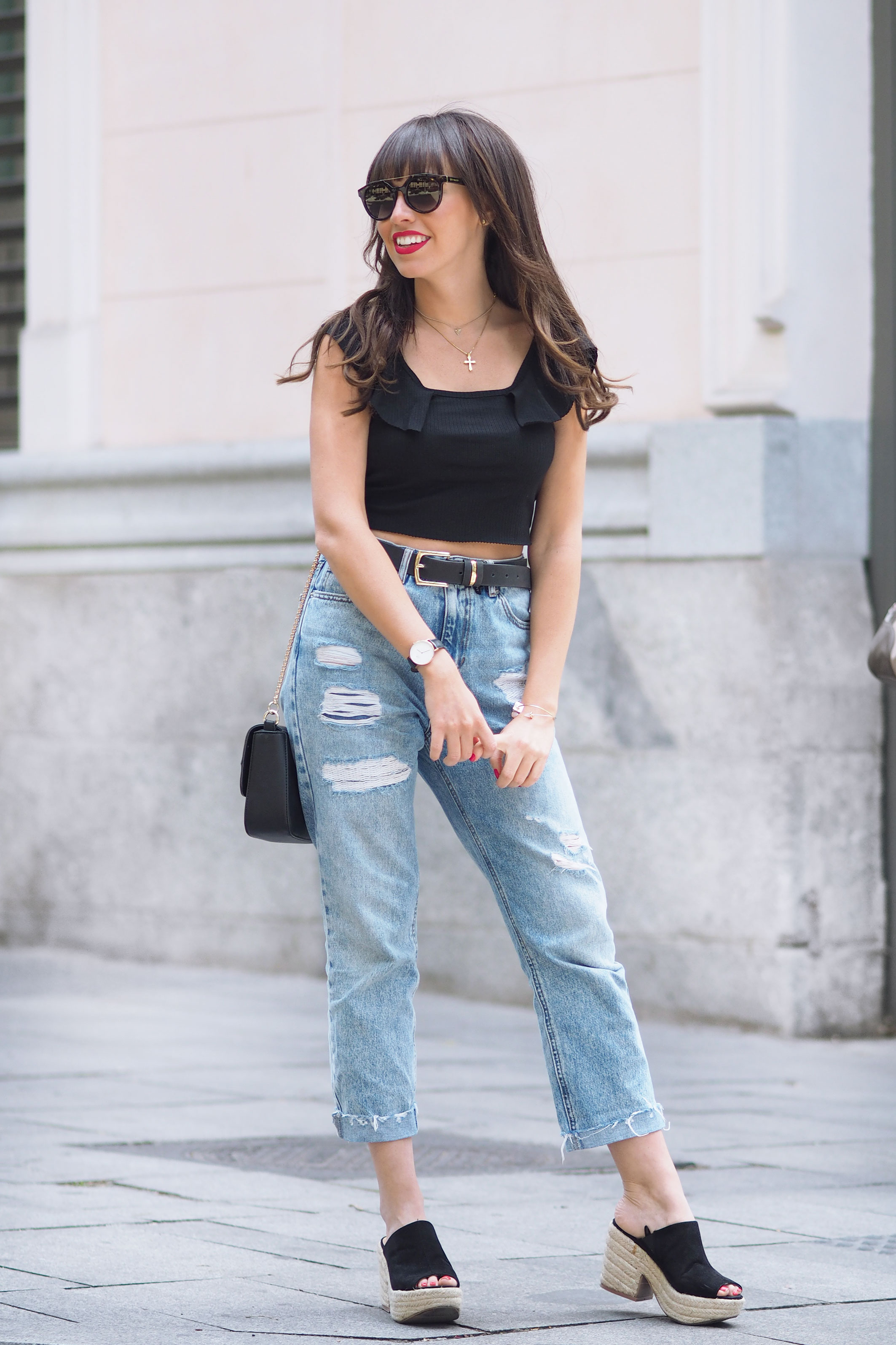 BLACK TOP SPRING OUTFIT - Wear Wild